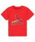 Фото #1 товара Toddler Boys and Girls Red St. Louis Cardinals Team Crew Primary Logo T-shirt