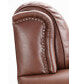 Фото #7 товара Marick 93" Leather Roll Arm Sofa, Created for Macy's