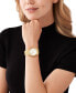 ფოტო #4 პროდუქტის Women's Lennox Quartz Three-Hand Gold-Tone Stainless Steel Watch 37mm