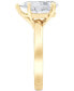 ფოტო #3 პროდუქტის Certified Lab Grown Diamond Pear Solitaire Engagement Ring (5 ct. t.w.) in 14k Gold