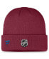 Фото #2 товара Men's Burgundy Colorado Avalanche Authentic Pro Training Camp Cuffed Knit Hat