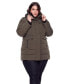 ფოტო #1 პროდუქტის Plus Size Kootney Mid-Length Parka Coat