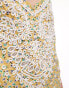 Topshop premium broderie detail mini slip dress in yellow ditsy floral Желтый, 38 - фото #2