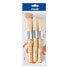 MILAN Polybag 3 Thick Long Bristle Paintbrushes For Stencilling Series 22