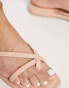 Vero Moda leather sandals in cream