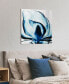 Фото #6 товара Blue Magnolia x-ray Frameless Free Floating Tempered Glass Panel Graphic Wall Art, 24" x 24" x 0.2"