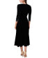 ფოტო #2 პროდუქტის V-Neck Beaded Midi Dress