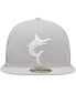 Фото #3 товара Men's Gray Miami Marlins 2023 On-Field Batting Practice 59FIFTY Fitted Hat