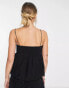 Фото #8 товара Envii peplum cami top in embossed black floral