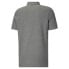 Фото #2 товара Мужская футболка-поло Puma Essentials Pique с коротким рукавом серого цвета.