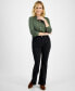 Фото #1 товара Petite Mid-Rise Curvy Bootcut Jeans, Created for Macy's