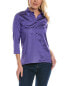 Фото #1 товара Leggiadro Sunburst Silk-Blend Top Women's Purple 2