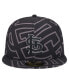 ფოტო #4 პროდუქტის Men's Black St. Louis Cardinals Logo Fracture 59FIFTY Fitted Hat