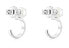 Фото #3 товара Silver earrings with pearl 2 in 1 1003332800