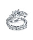 Фото #1 товара Кольцо Bling Jewelry CZ Solitaire 3CT Prince Cut.