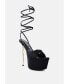 Фото #2 товара Women's Passion Fruit Dramatic Platform Lace-Up Heel Sandals