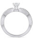 ფოტო #3 პროდუქტის Diamond Pear Twist Shank Engagement Ring (5/8 ct. t.w.) in 14k Gold