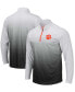 ფოტო #2 პროდუქტის Men's Gray Clemson Tigers Magic Team Logo Quarter-Zip Jacket