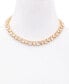 Фото #4 товара GUESS alternating Heart-Shape Stone Collar Necklace, 16" + 2" extender