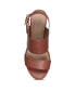 Фото #4 товара Women's Carimma Leather Platform Heel Sandal