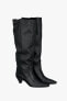 Фото #6 товара Gathered soft leather boots - limited edition