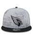 Фото #4 товара Men's Gray, Black Arizona Cardinals 2023 Inspire Change 9FIFTY Snapback Hat