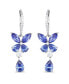 Dangling Earrings in Sterling Silver with Tanzanite