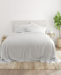 Фото #2 товара Home Collection Premium Ultra Soft Chambray Style Pattern 4 Piece Bed Sheets Set, Full