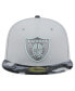 Фото #3 товара Men's Gray Las Vegas Raiders Active Camo 59FIFTY Fitted Hat