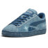 Фото #2 товара Puma Mapf1 Suede T Cgs Graphic Lace Up Mens Blue Sneakers Casual Shoes 30811901