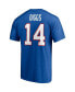 Фото #4 товара Men's Stefon Diggs Royal Buffalo Bills Player Icon Name Number T-shirt