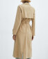 Фото #2 товара Women's Flowy Lapel Trench Coat