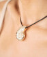 ფოტო #6 პროდუქტის Swirled Shell Pendant Black Cord Necklace