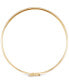ფოტო #4 პროდუქტის High Polished Round Flexible Bangle Bracelet in 10k Gold
