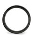 ფოტო #3 პროდუქტის Stainless Steel Brushed Black IP-plated 8mm Flat Band Ring