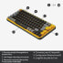 Фото #6 товара Kabellose Logitech-Tastatur Mechanische POP-Tasten mit anpassbaren Emoji-Tasten, Bluetooth oder USB, robustes, kompaktes Design Gelb