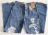 Фото #3 товара Levi's Women's '94 Baggy Jeans Distressed Size 26x31 New Blue A35100022