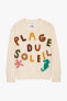 Embroidered cotton knit sweater - limited edition