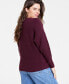 ფოტო #4 პროდუქტის Women's Dolman-Sleeve Crewneck Sweater, Created for Macy's