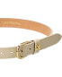 Persaman New York Persaman Logo Leather Belt Women's Beige Extra Large