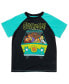 ფოტო #2 პროდუქტის Boys Scooby Doo Daphne Fred Velma Pajama Shirt and Shorts Sleep Set to