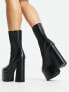 Фото #3 товара RAID Wide Fit Gabriel platform ankle boots in black