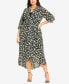 Фото #1 товара Plus Size Rylee Fit Flare Midi Dress