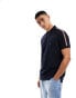 Tommy Hilfiger taping polo shirt in navy Синий, XS - Chest 88-92 cm - фото #2