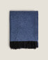 Фото #7 товара Plain fringed throw