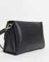 Valentino Alexia metal logo strap cross body bag in black