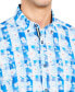 Фото #3 товара Men's Slim-Fit Performance Stretch Gingham Floral Short-Sleeve Button-Down Shirt