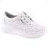 Фото #1 товара Vinceza W JAN274 white openwork leather wedge shoes