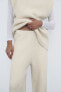 Soft metallic thread trousers