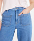 Фото #10 товара Women's Patch-Pocket Wide-Leg Jeans, Created for Macy's